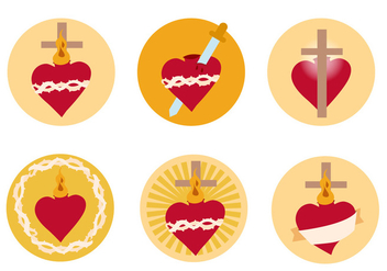 Sacred Heart Free Vector - vector gratuit #362125